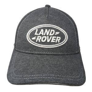 Land Rover Slideback Hat Gray One Size Embroidered Logo Cotton Blend